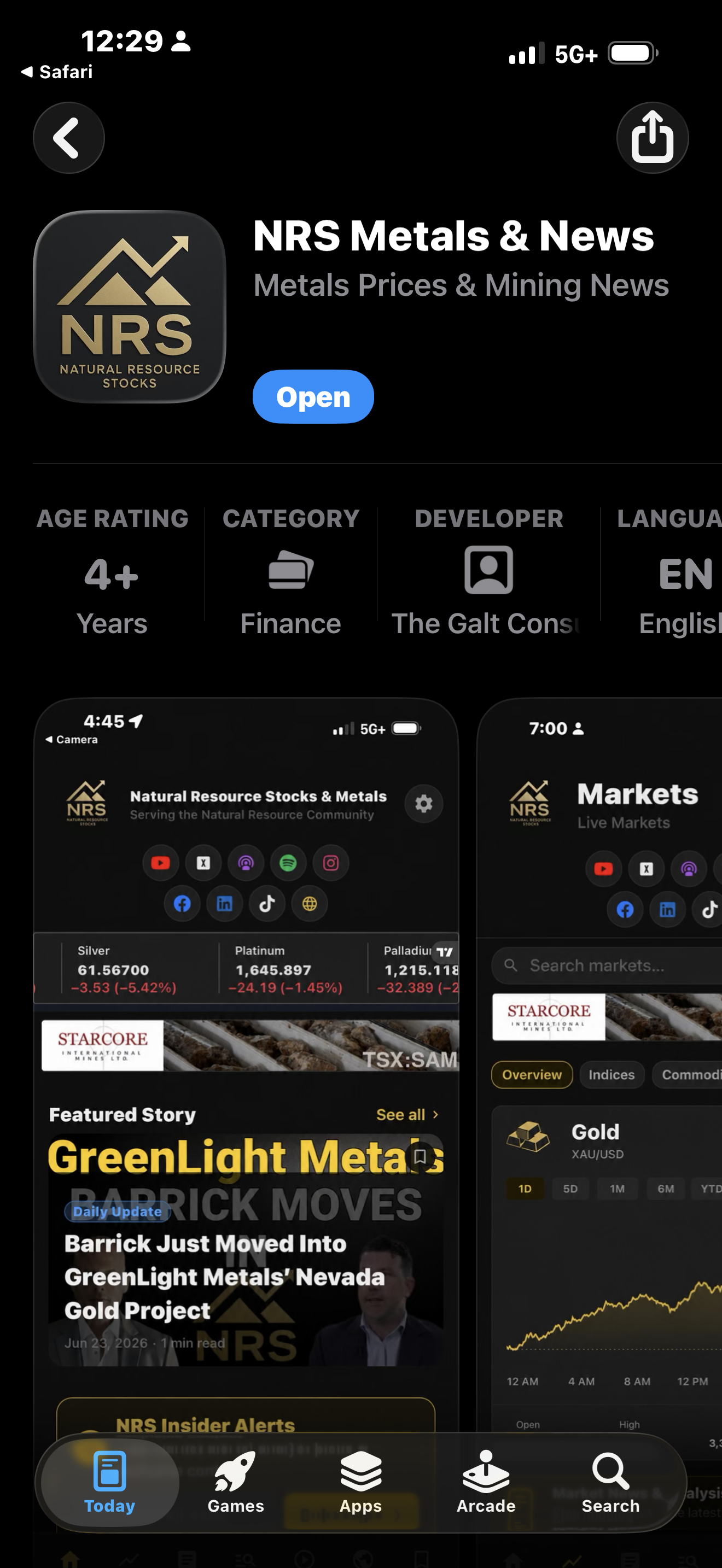 NRS Metals & News - Available on the App Store