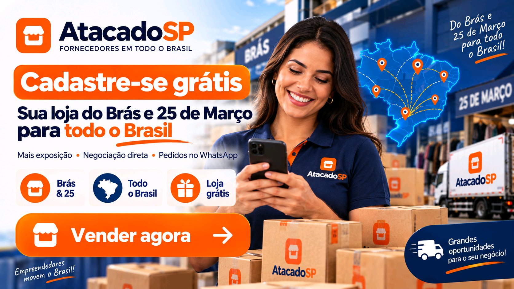 Cadastre-se grátis — AtacadoSP Marketplace Atacado