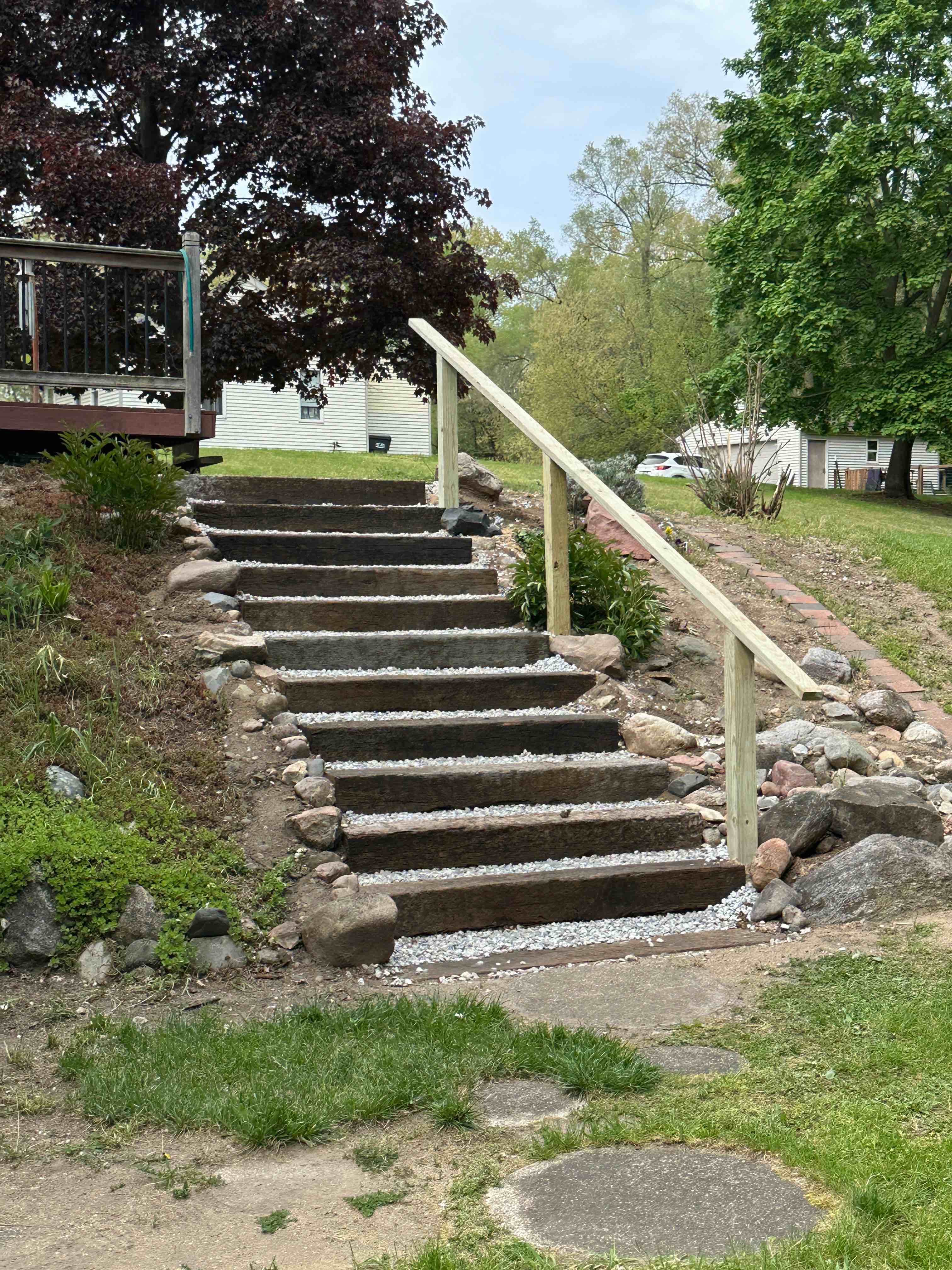 Professional landscaping work
