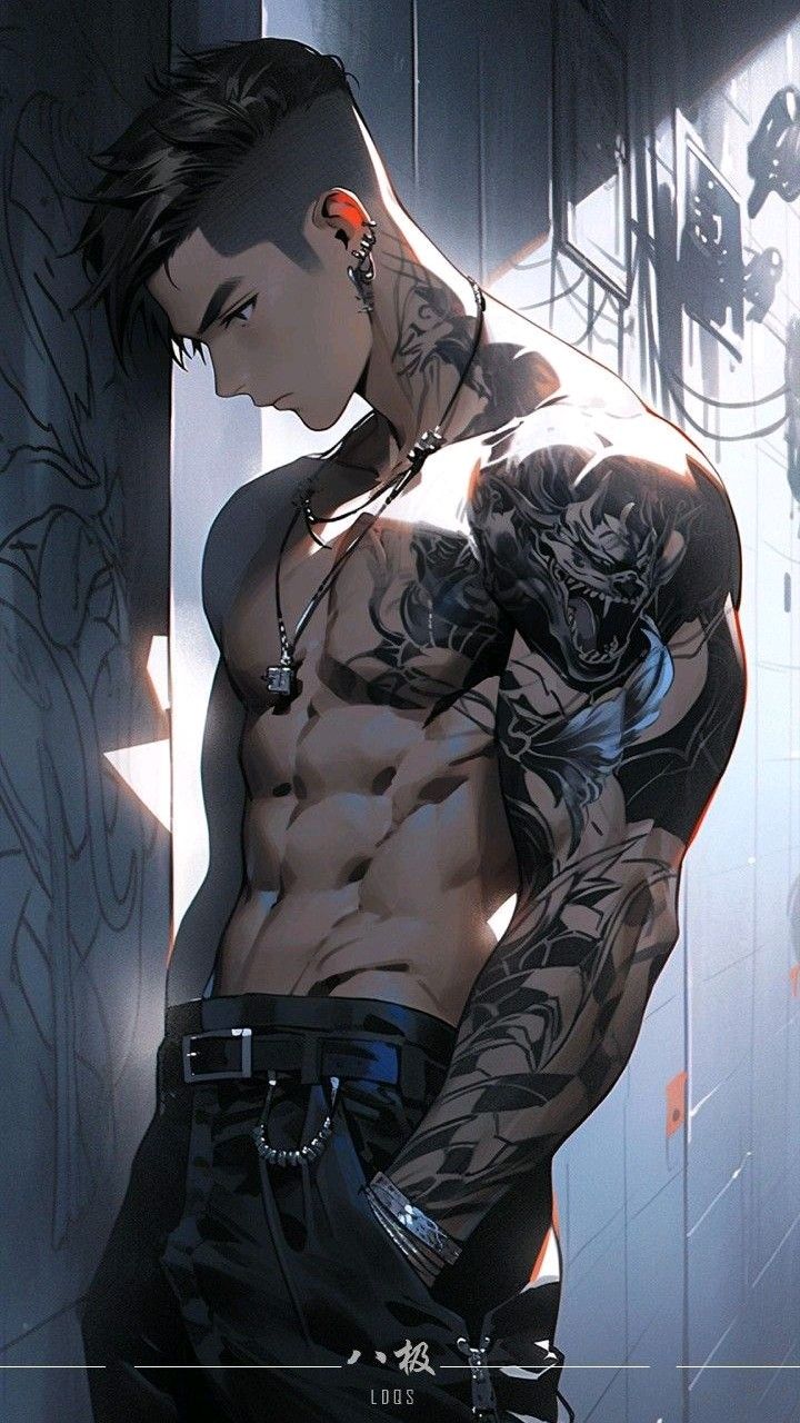 Mafia boss with cybernetic arm