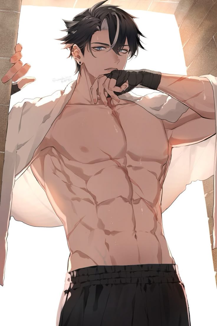 Mafia boss with athletic build
