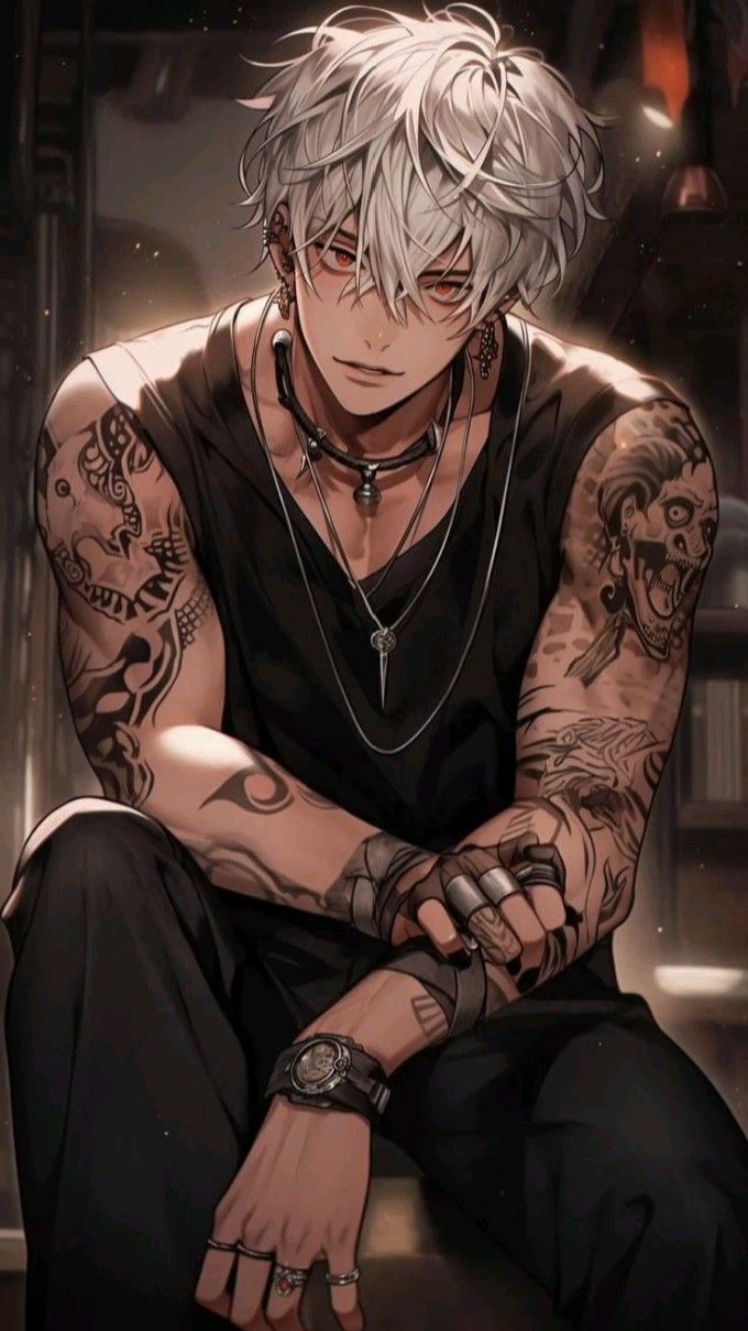 Mafia boss with silver hair