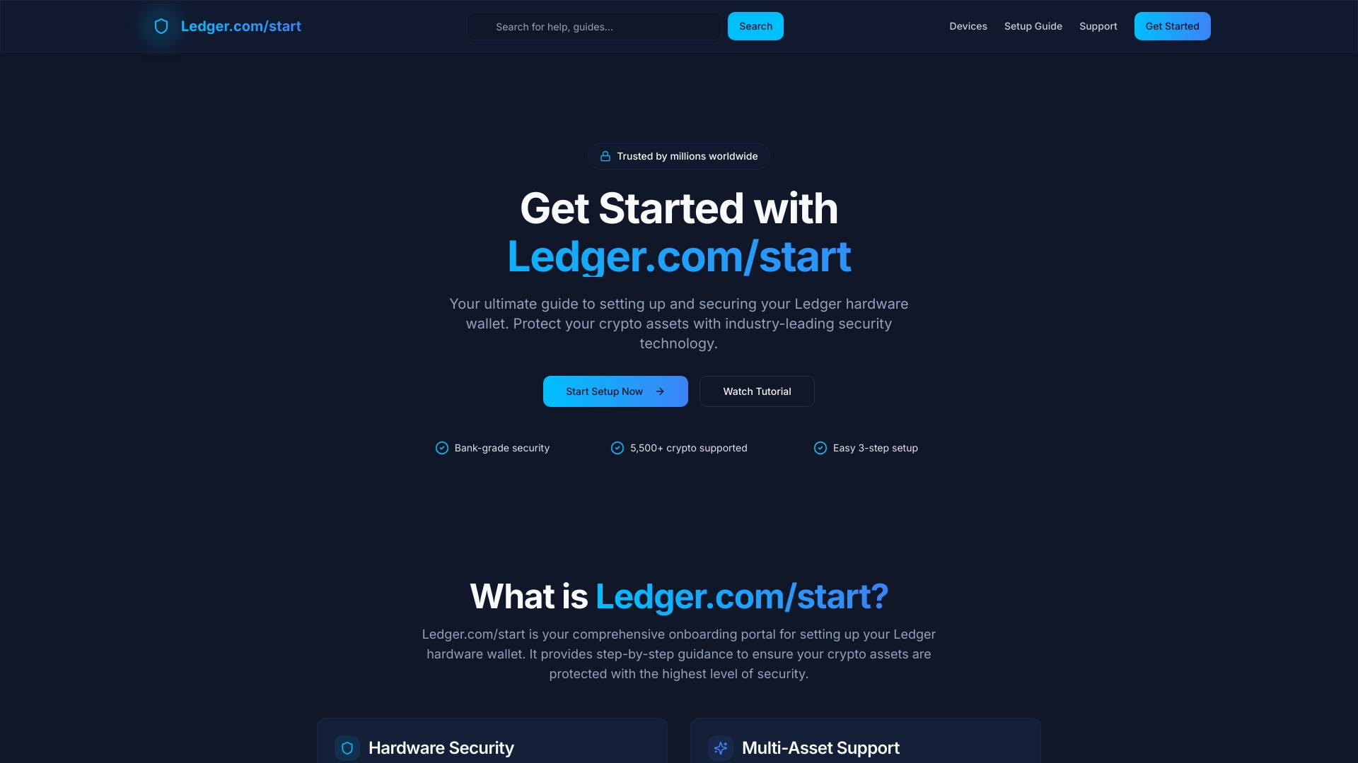 Ledger.com/start - Setup Your Ledger Hardware Wallet