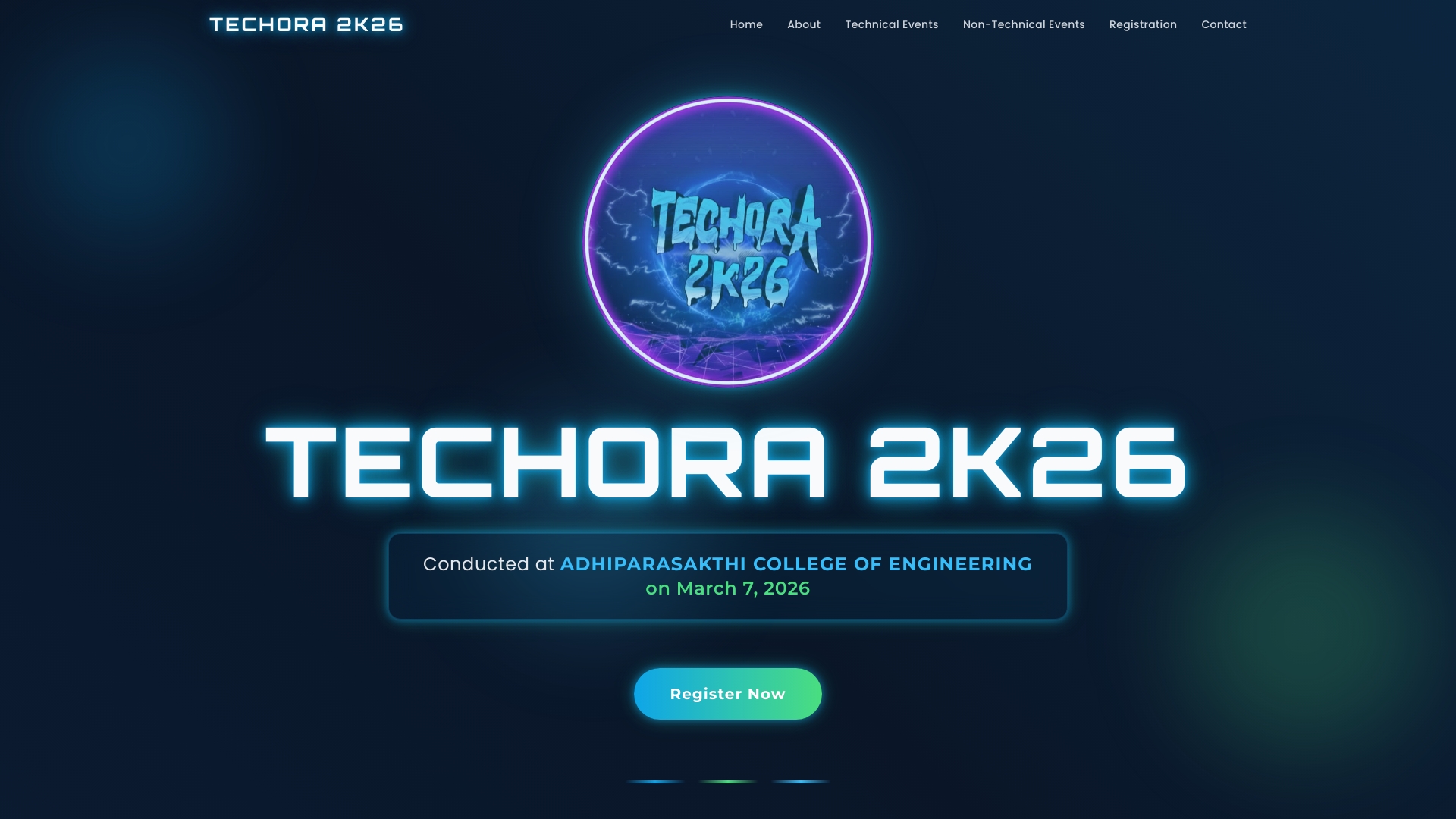 TECHORA 2K26 - National Level Technical Symposium | Adhiparasakthi ...