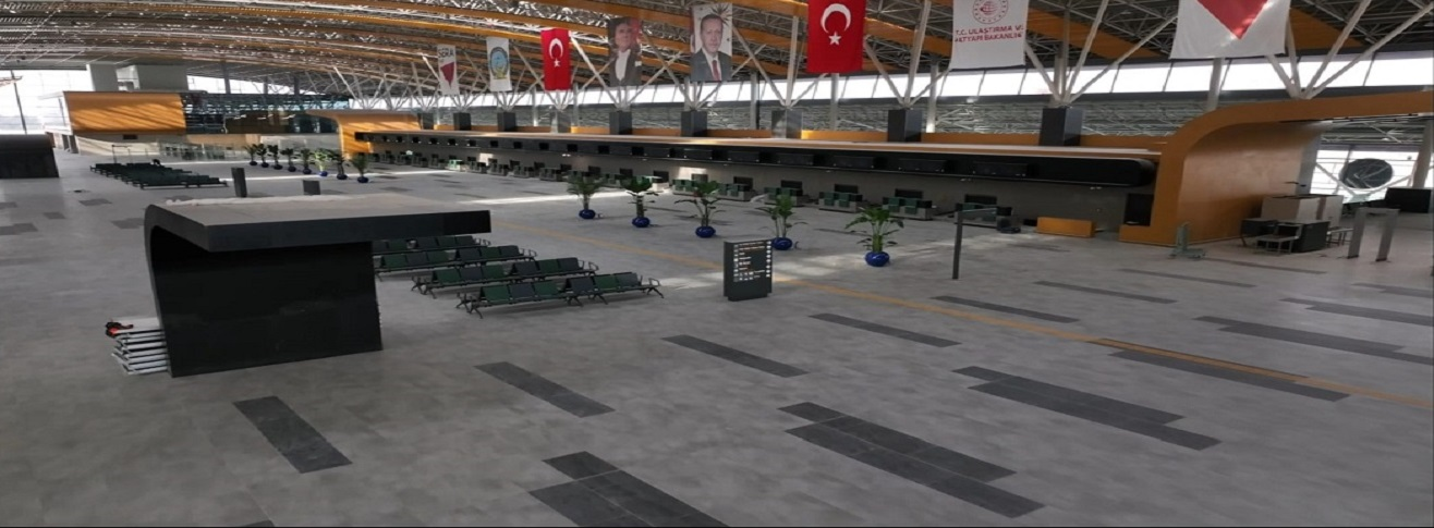 Kayseri Havalimanı iç terminal bekleme salonu