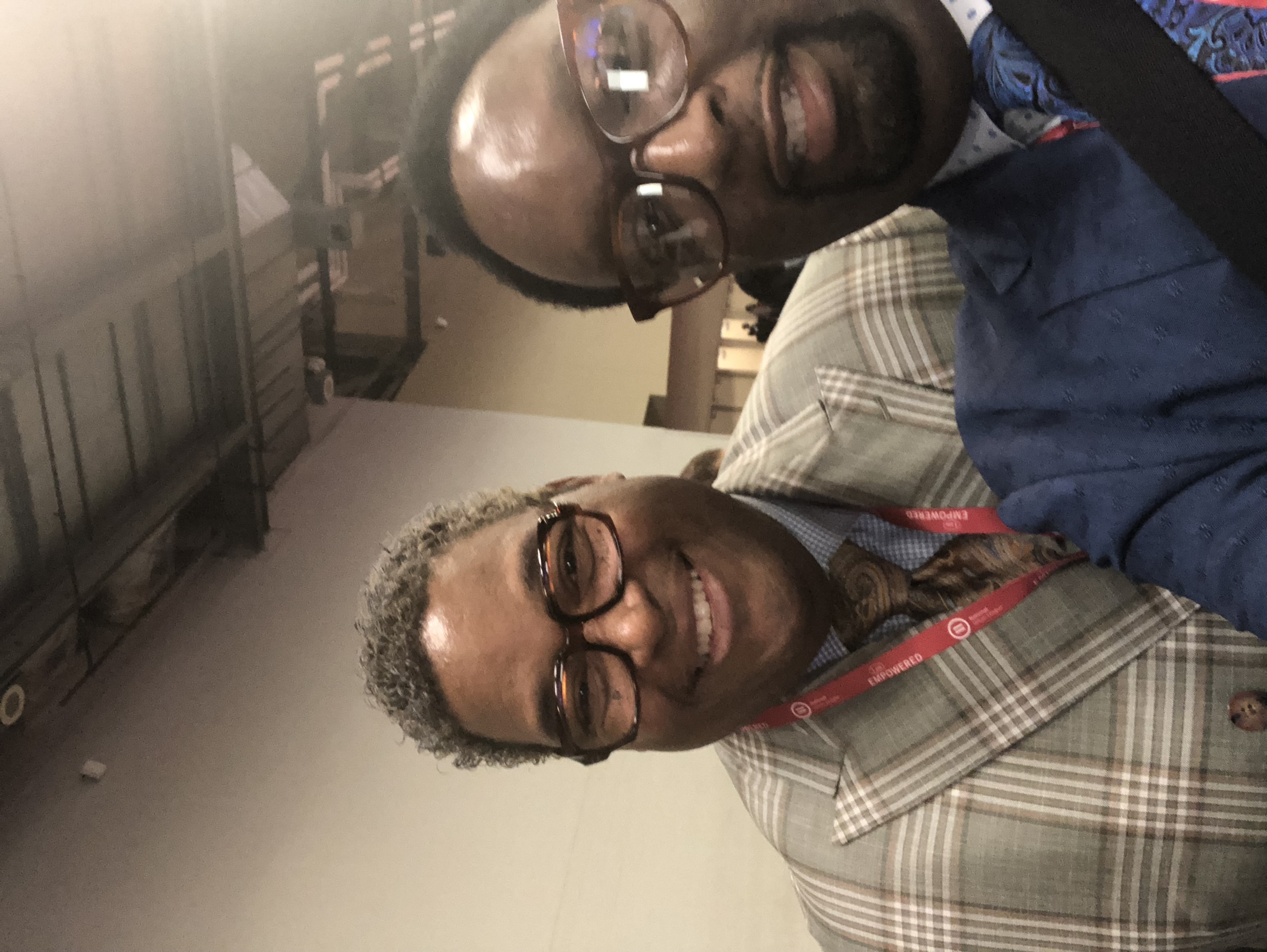 Tony Waller, VP at Walmart, photographed with Farmedia at a national conference