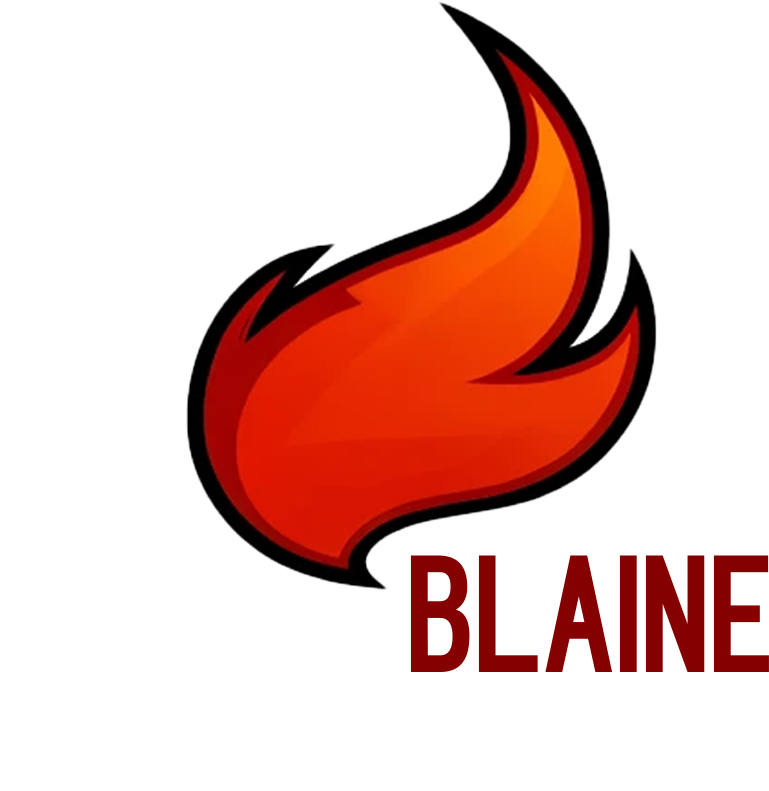 Blazing Blaine Logo