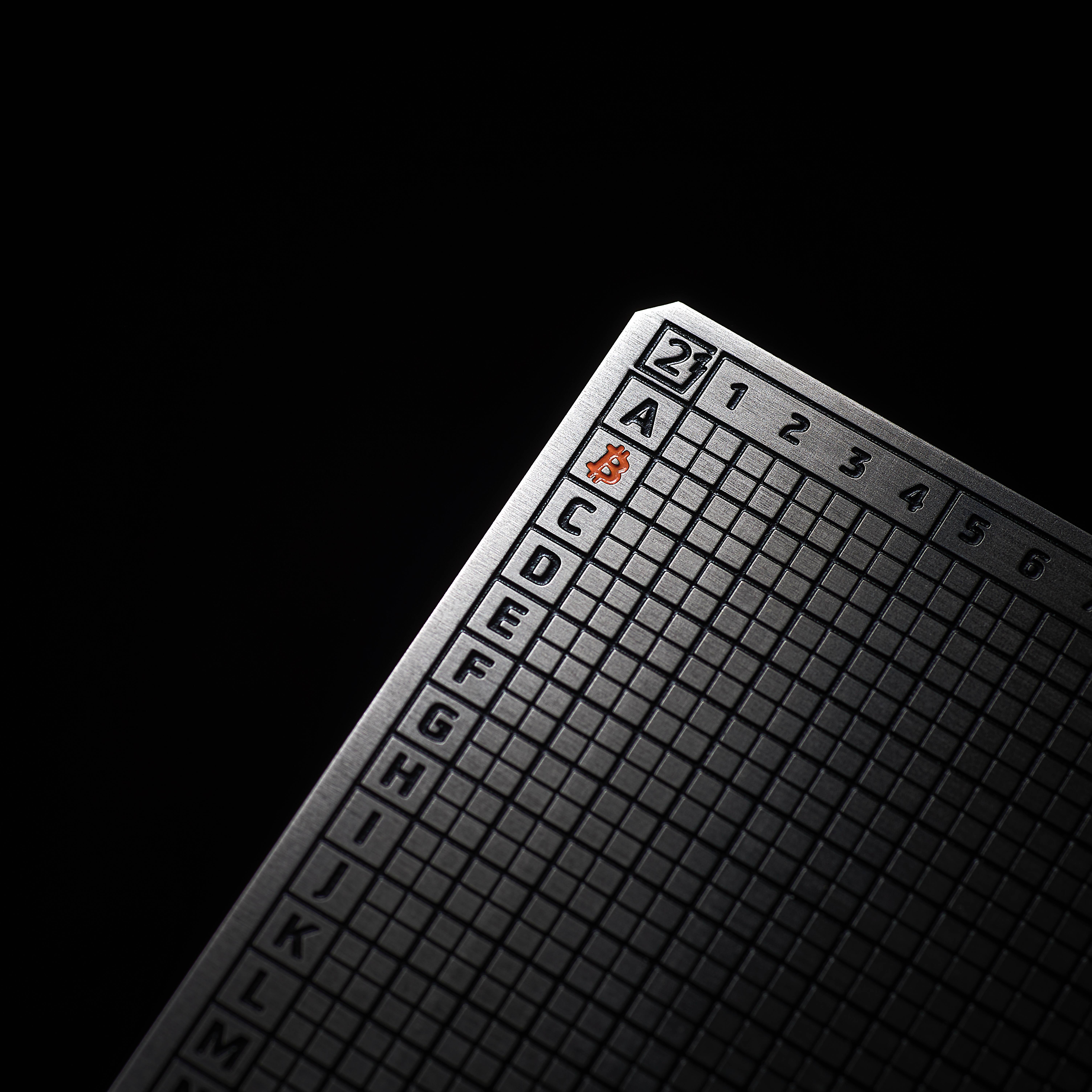 Plate B BIP39 助記詞金屬備份板 - 比特幣錢包冷儲存解決方案