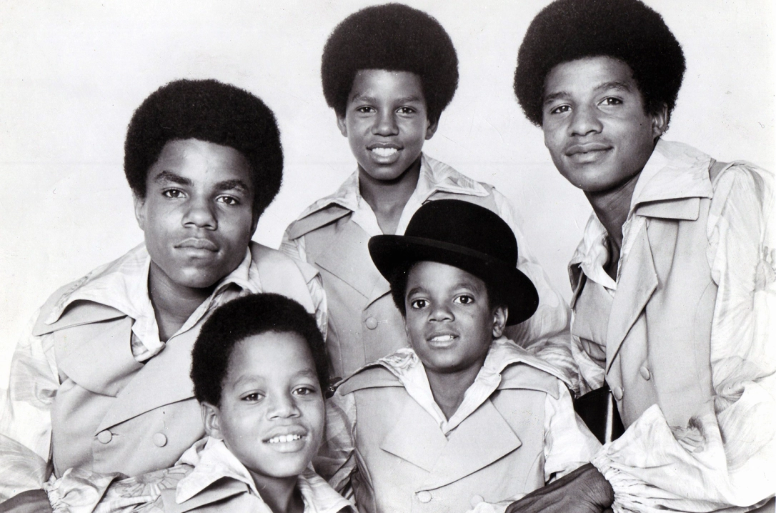 The Jackson 5 with young Michael Jackson in the center