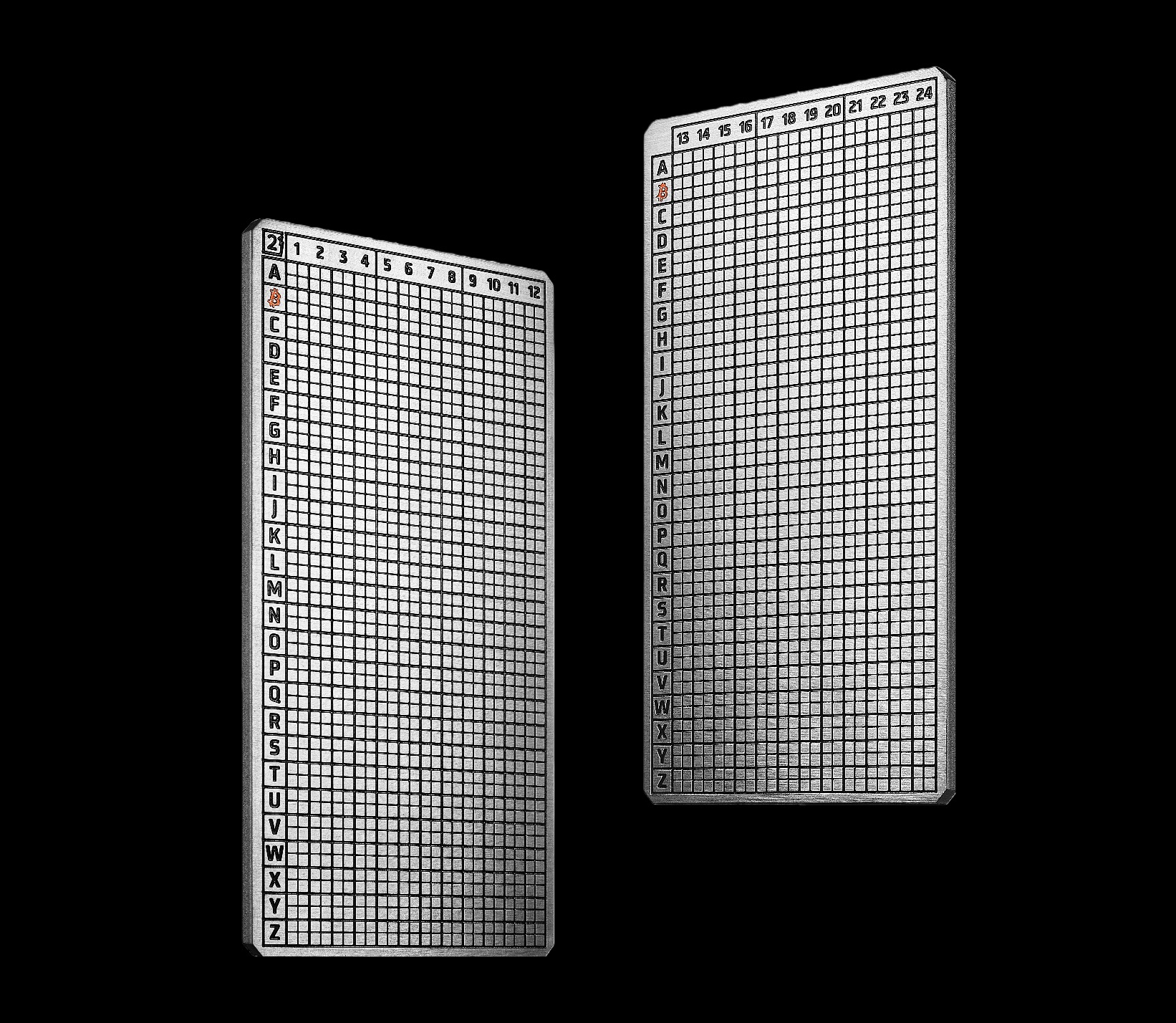 Plate B 助記詞板細節