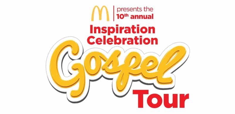 McDonald's presents the 10th Annual Inspiration Celebration Gospel Tour logo