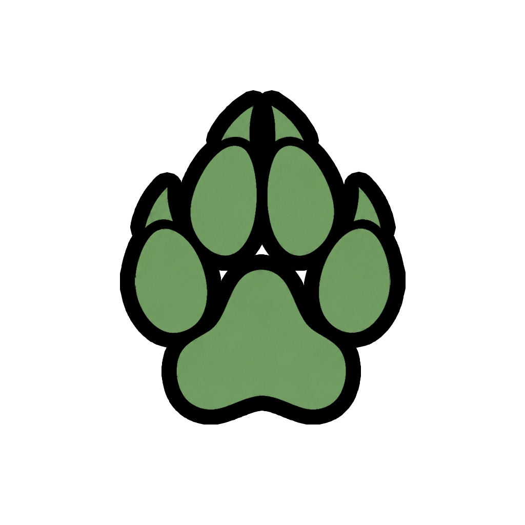 Trailerfade wolf paw logo